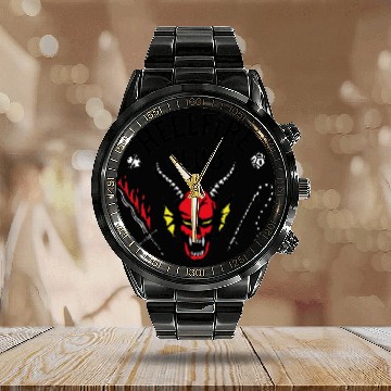 Discover Hellfire Club Calendar Steel Band Watch