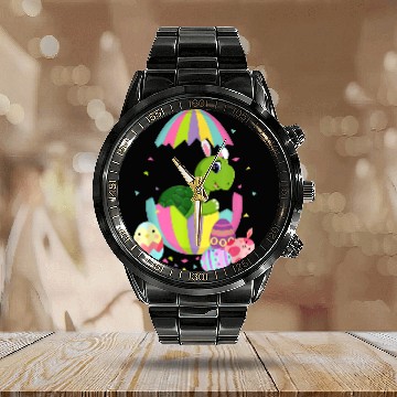 Discover KV9 Turtle Easter Egg Bunny Easter Bunny Calendar Steel Band Watch