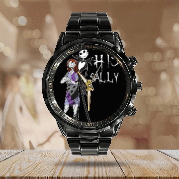Discover Disney The Nightmare Before Christmas His Sally Calendar Steel Band Watch