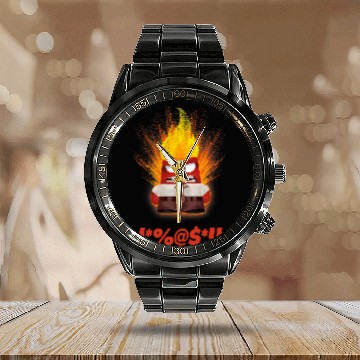 Discover Disney Pixarss Inside Out Angry Hawaiians Calendar Steel Band Watch