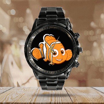 Discover Disney Finding Dory Nemo Character Portrait Graphic Calendar Steel Band Watch