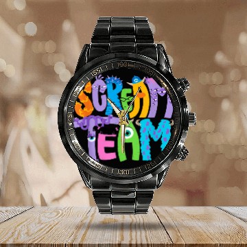 Discover Disney and Pixar’s Monsters, Inc. Scream Team Ha Calendar Steel Band Watch
