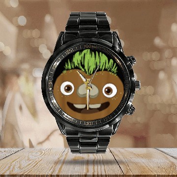 Discover Disney and Pixars Elemental Clod Earth Big Face Calendar Steel Band Watch