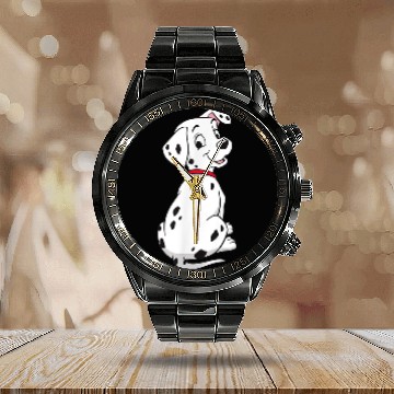 Discover Disney 101 Dalmatians Rollys Back Baseball Tees Calendar Steel Band Watch