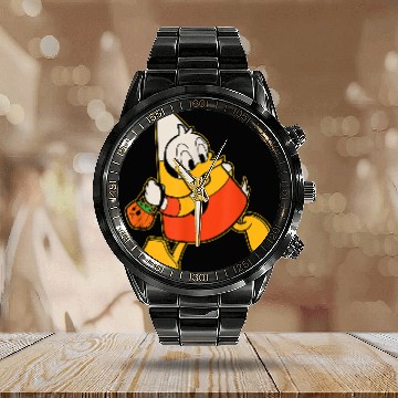 Discover Disneyss Donald Duck Candy Corn Costume Spooky Cute Halloween Calendar Steel Band Watch