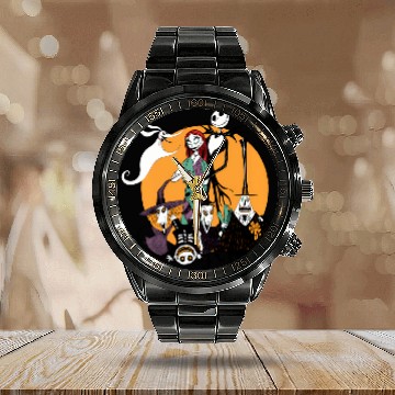 Discover Disney The Nightmare Before Christmas All Together Calendar Steel Band Watch