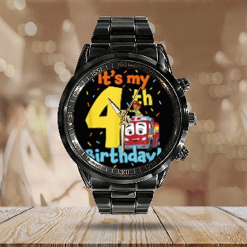 Discover Disney Firebuds Its My 4th Birthday Flash Bo Cel Calendar Steel Band Watch