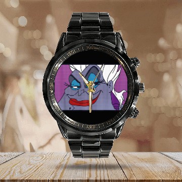 Discover disney villains ursula comic panel Baseball Jerseys Calendar Steel Band Watch