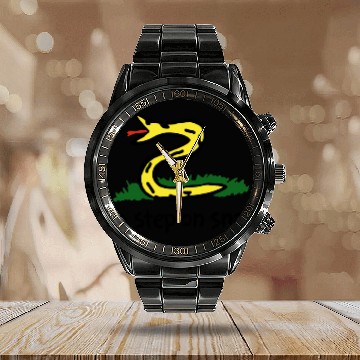 Discover No Step On Snek Calendar Steel Band Watch