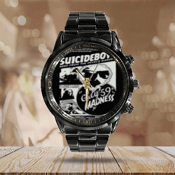 Discover Suicideboys Calendar Steel Band Watch, Suicideboys Calendar Steel Band Watch, Suicideboys Rapper Calendar Steel Band Watch