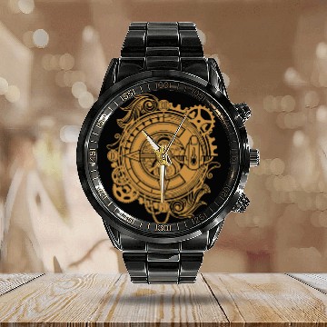 Discover Chrono Trigger Clock Epoch - Chrono Trigger - Calendar Steel Band Watch
