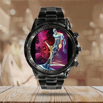 Discover Silver Surfer - Marvel - Calendar Steel Band Watch