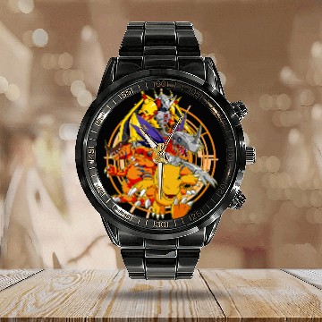 Discover Agumon Evolution - Digimon - Calendar Steel Band Watch