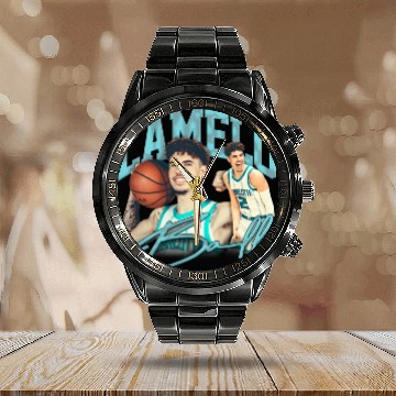 Discover LaMelo Ball Vintage - Lamelo Ball - Calendar Steel Band Watch