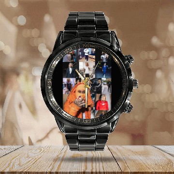 Discover Lil Durk Calendar Steel Band Watch classique
