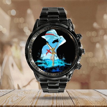 Discover Retro One Piece Anime Straw Hat Pirates, Monkey D Luffy Calendar Steel Band Watch