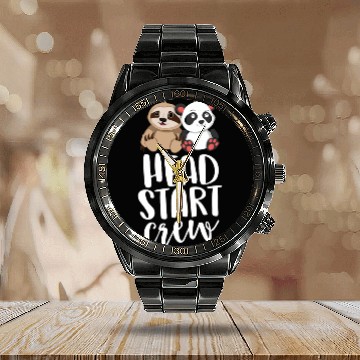 Discover Head Start Crew Calendar Steel Band Watch Teacher Headstart School Calendar Steel Band Watch