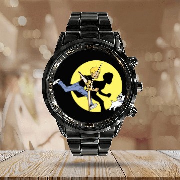 Discover Double Tin Quest - Jonny Quest - Calendar Steel Band Watch