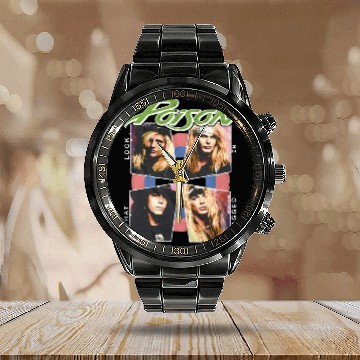 Discover A&e Designs Poison Look What The Cat Dragged In Baseball Calendar Steel Band Watch