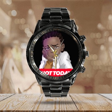 Discover Riley - Boondocks - Calendar Steel Band Watch