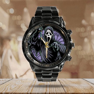 Discover Ghostface from Scream - Ghostface - Calendar Steel Band Watch