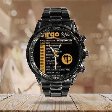 Discover VIRGO FACTS - Virgo Facts - Calendar Steel Band Watch