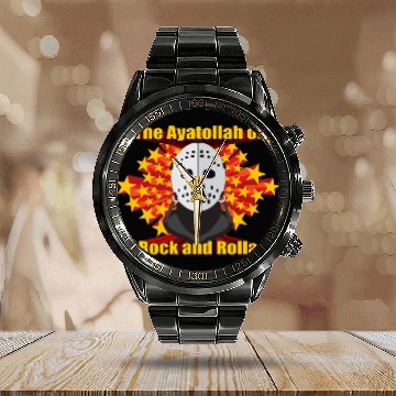 Discover Ayatollah of Rock and Rolla - Mad Max - Calendar Steel Band Watch