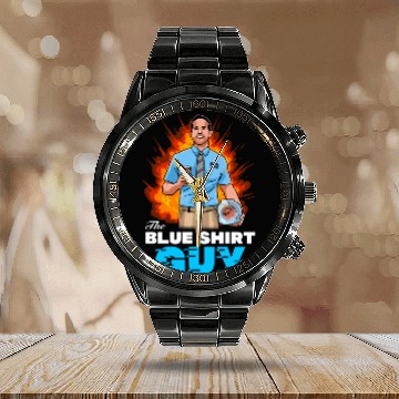 Discover Blue Calendar Steel Band Watch Guy - Ryan Reynolds - Calendar Steel Band Watch