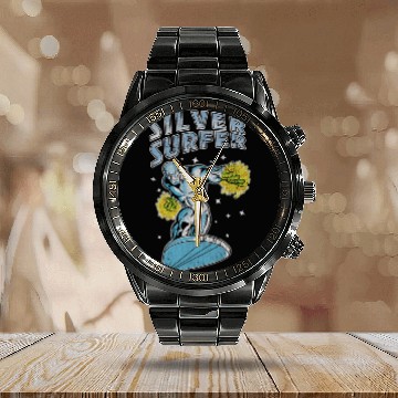 Discover Vintage Silver Surfer - Silver Surfer - Calendar Steel Band Watch