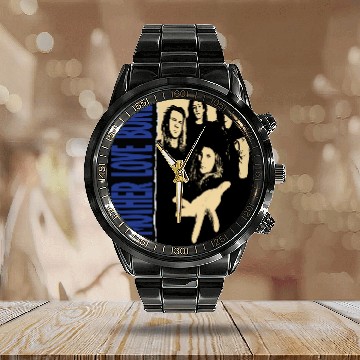 Discover Mother Love Bone rock band Mother Love Bone Calendar Steel Band Watch
