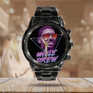 Discover Uncle Drew - Kyrie Irving - Calendar Steel Band Watch