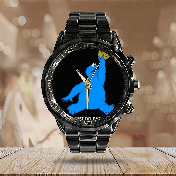 Discover Just Do Eat Cookie Monster Baseball Jerseys Calendar Steel Band Watch