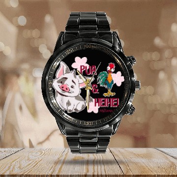 Discover Disneyss Moana 2 Pua Hei Hei Tropical Duo Calendar Steel Band Watch