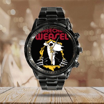 Discover Weasel Brigade Calendar Steel Band Watch