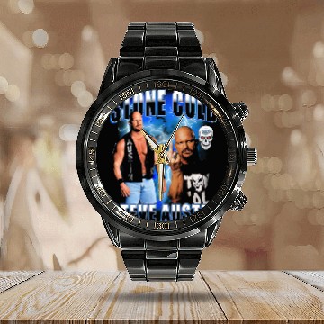 Discover stone cold steve austin Calendar Steel Band Watch