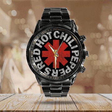 Discover Red Hot Chili Peppers Calendar Steel Band Watch