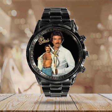 Discover Tom Selleck is the Daddy - Tom Selleck - Calendar Steel Band Watch
