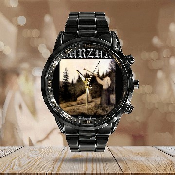 Discover Burzum Filosofem | Black Metal - Burzum - Calendar Steel Band Watch