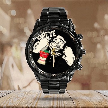 Discover POPeye the sailor man - Popeye - Calendar Steel Band Watch