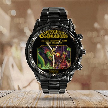 Discover FANTASY ADVENTURE GAME Dungeons and Dragons - Dungeons And Dragons - Calendar Steel Band Watch