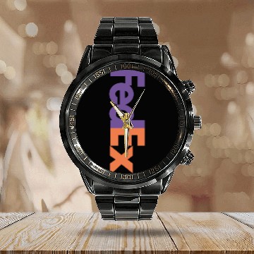 Discover Fedex Express Calendar Steel Band Watch