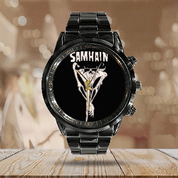 Discover SAMHAIN Scarecrow Calendar Steel Band Watch
