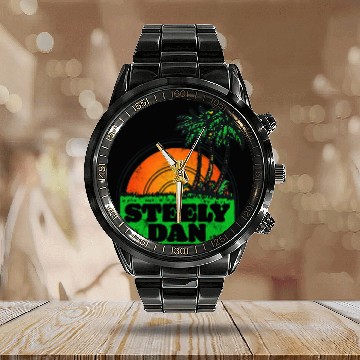 Discover Steely Dan (¬‿¬) AOR Smooth Rock Lover - Original Design - Steely Dan - Calendar Steel Band Watch