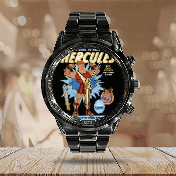 Discover Vintage Hercules  3D Calendar Steel Band Watch, Disney Hercules Megara
