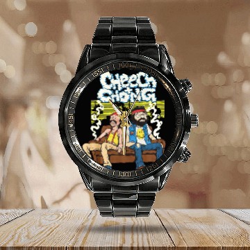 Discover Cheech and Chong Stick Together Calendar Steel Band Watch