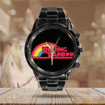 Discover Reading Rainbow Calendar Steel Band Watch
