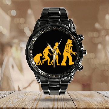 Discover Sheldon Cooper Big Bang Theory Inspired Evolution Calendar Steel Band Watch