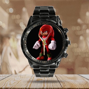 Discover Sonic 2 Knuckles Movie Character Fan Hawaiians Calendar Steel Band Watch
