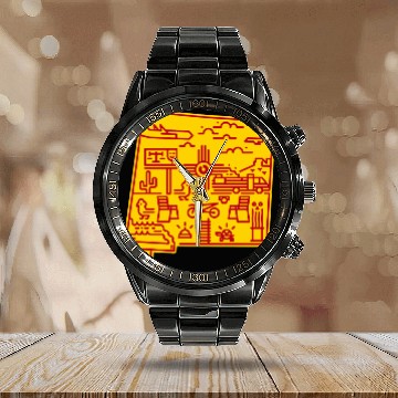 Discover Albuquerque Sunset - Breaking Bad - Calendar Steel Band Watch