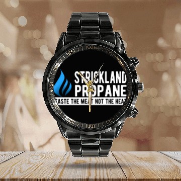 Discover Strickland Propane - King Of The Hill Calendar Steel Band Watch
